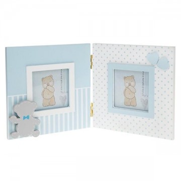 Moldura Tiny Tedy Blue Dupla