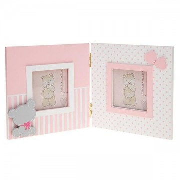 Moldura Tiny Tedy Pink Dupla