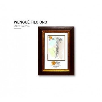Moldura Wengue Filo Oro