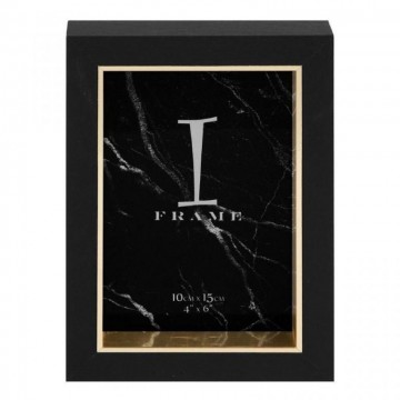 Moldura Wood Black & Gold