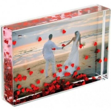 Moldura Glitter Coração