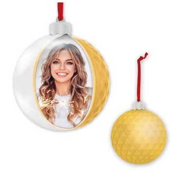 Bola de Natal Diamond Gold