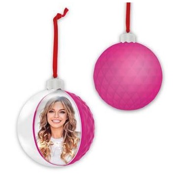 Bola de Natal Diamond Rosa
