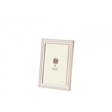 Moldura Metal Marron & Bege