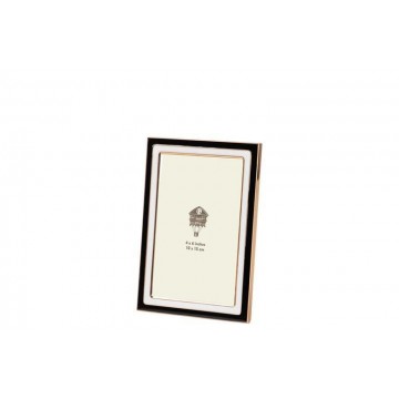 Moldura Metal Branco & Preto