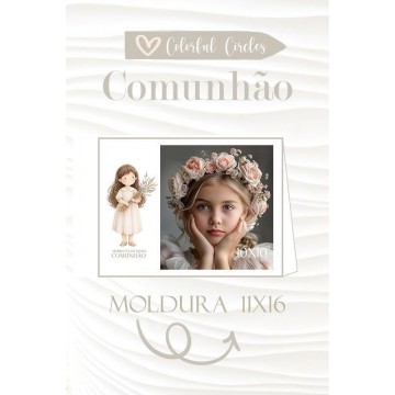 Moldura Lembrança Comunhão...